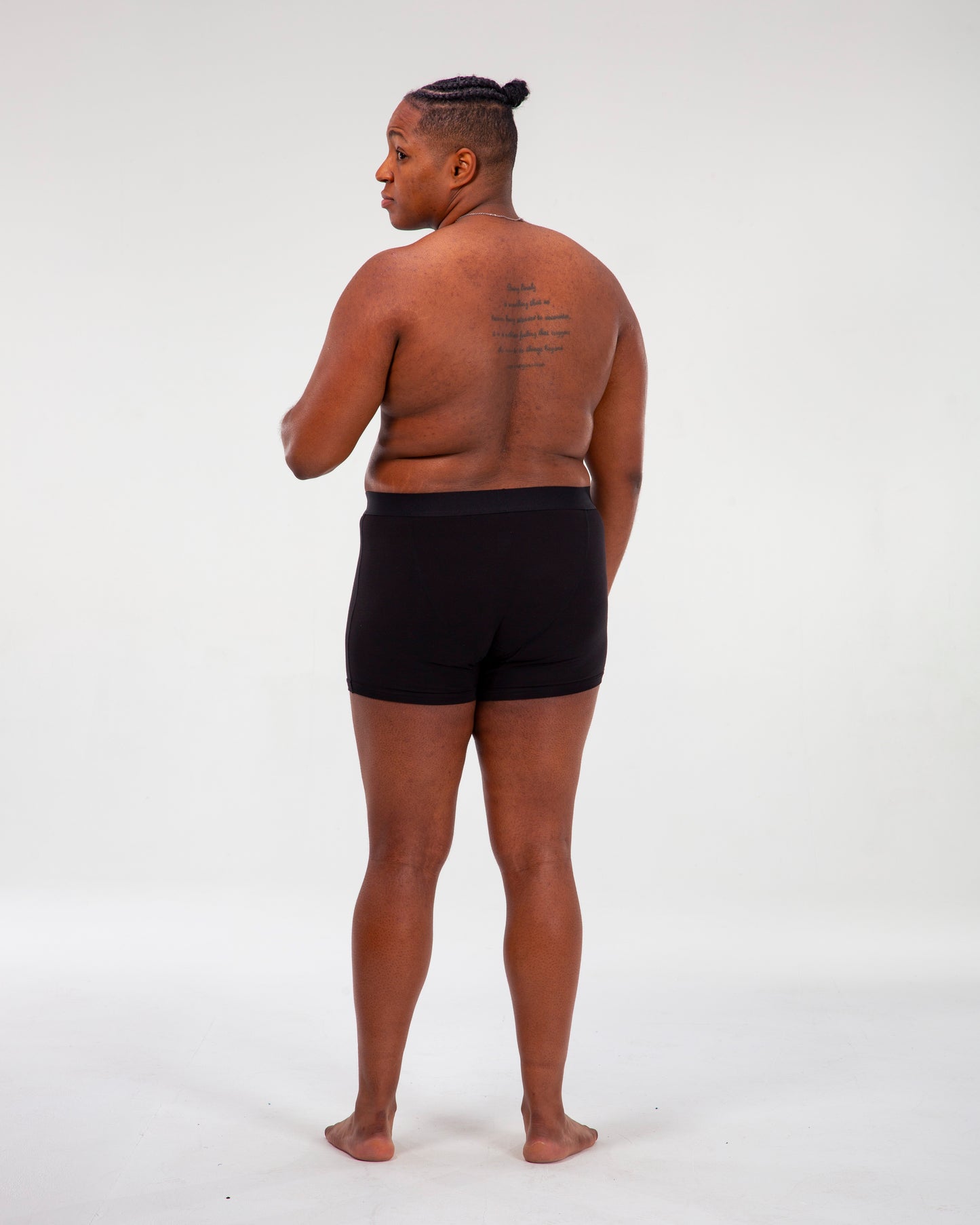 BOXER SHORT WITH ABSORBENT LINER- ONYX - ZOAH