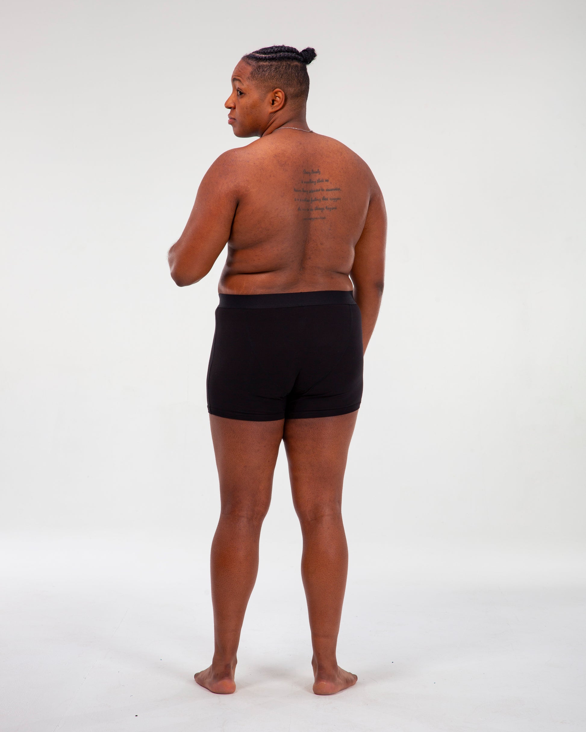 BOXER SHORT WITH ABSORBENT LINER- ONYX - ZOAH