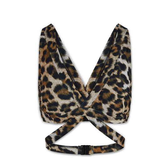 LEOPARD PRINT BIKINI TOP - ZOAH